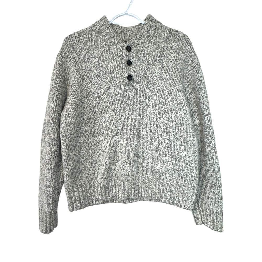 Eddie Bauer Lambswool Blend Pullover Knit Sweatr Size Large‎